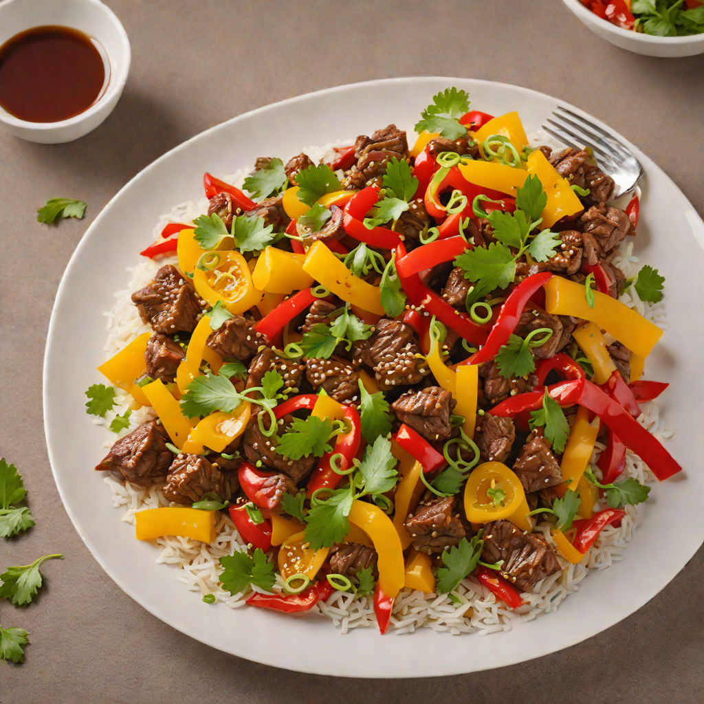 Stir-Fried Lemongrass Beef with Bell Peppers