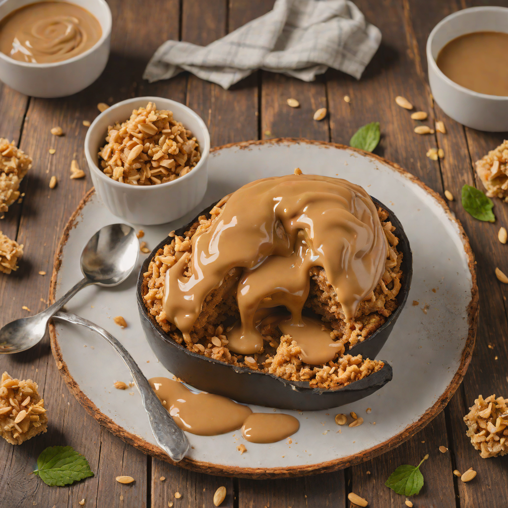 Microwave Molten Peanut Butter Mug Cake