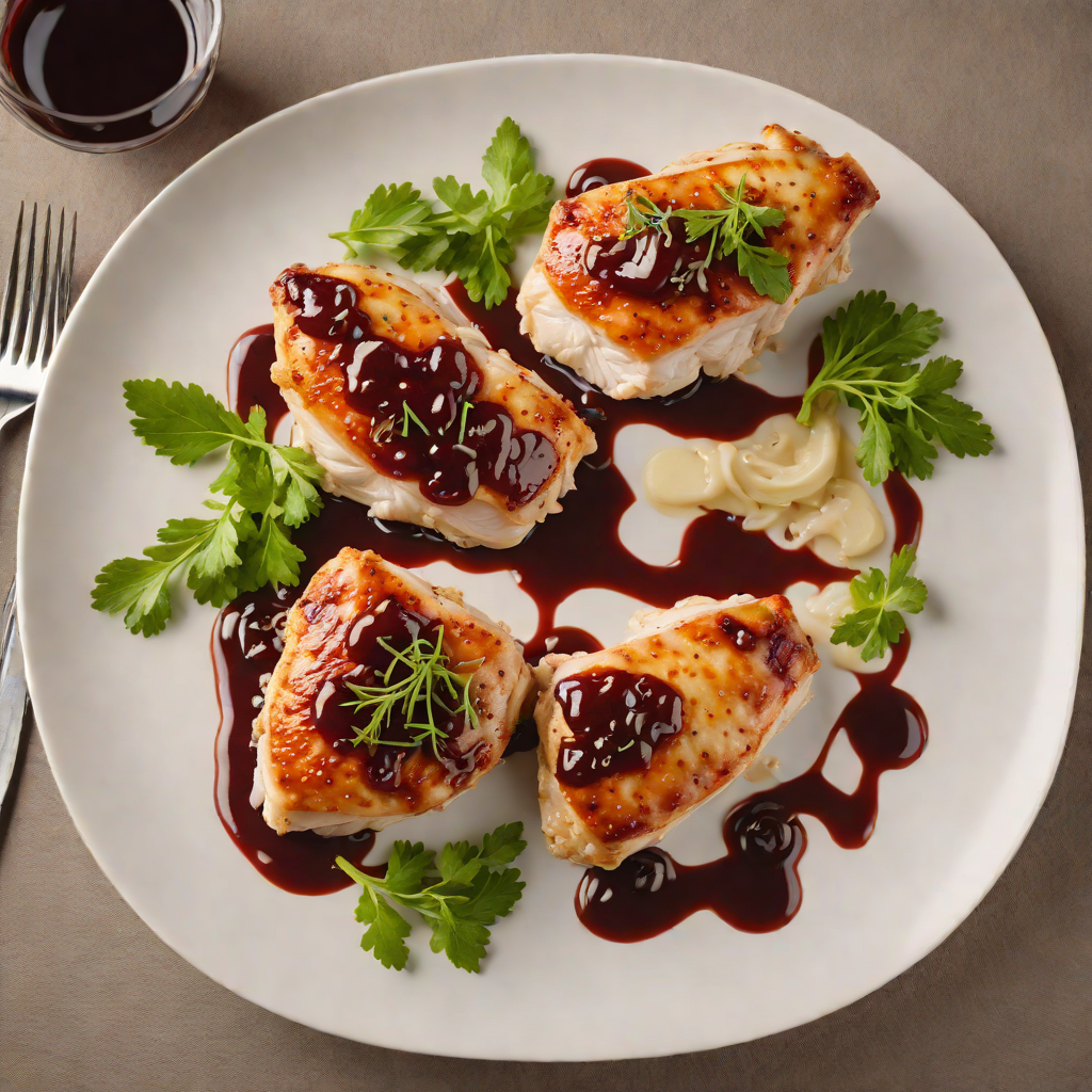 Pan-Seared Chicken with Red Wine and Shallot Reduction