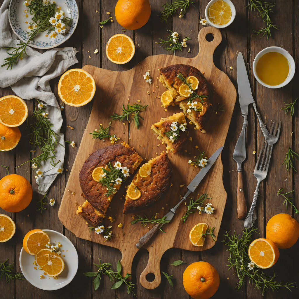 Orange and Chamomile-Soaked Olive Oil Cake