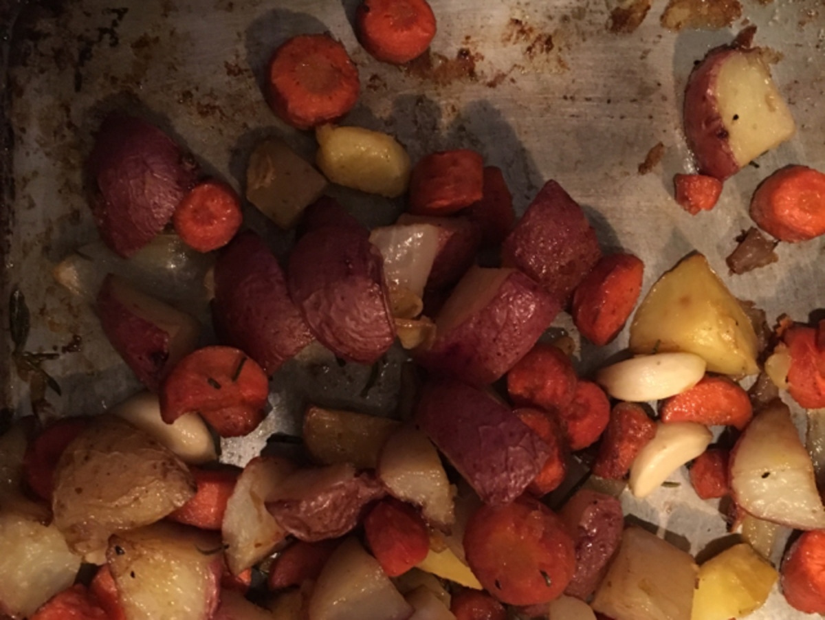 Ginger-Infused Roasted Root Vegetables