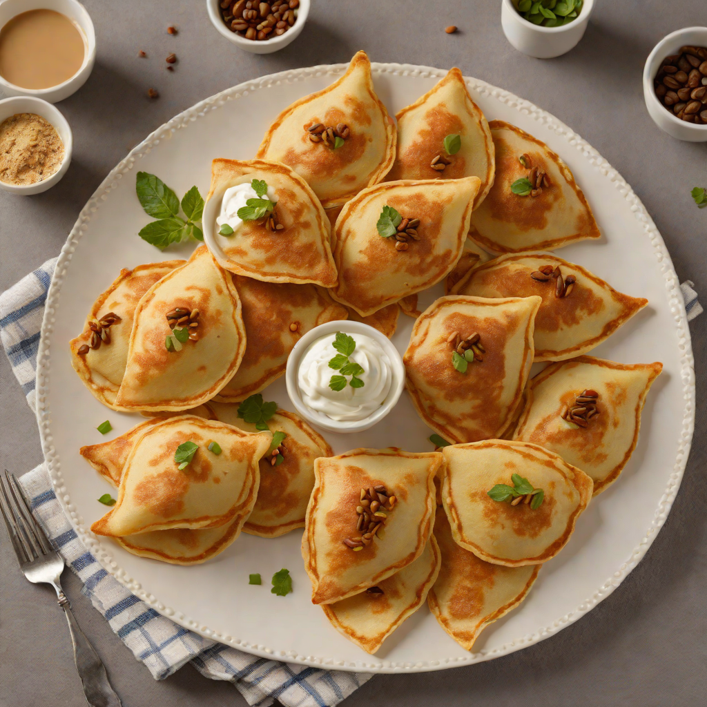 Ethiopian Atayef-Style Coffee Spiced Dessert Pancakes
