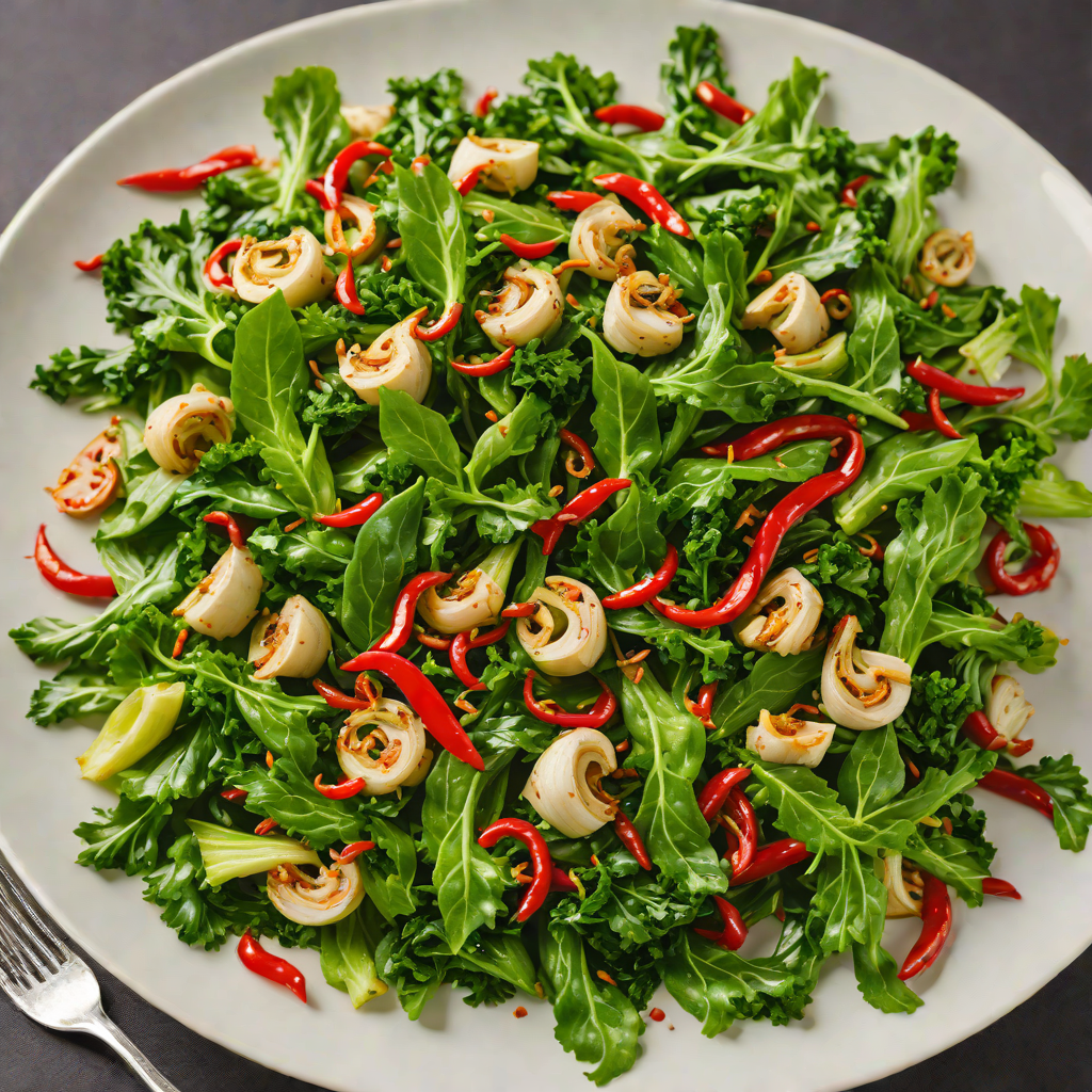 Garlic and Chili Stir-Fried Greens to Support Immunity