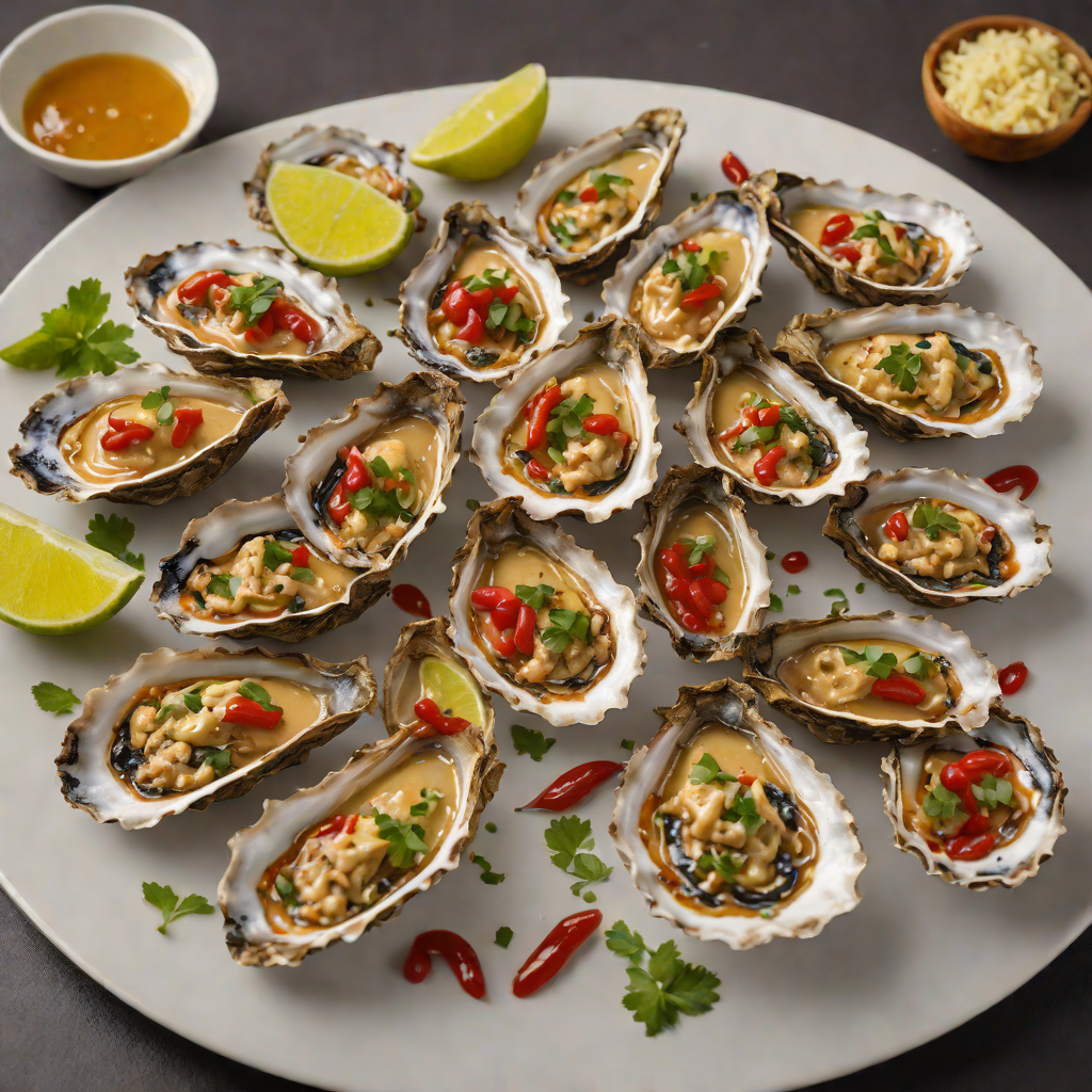 Smoky Rum-Glazed Oysters with Chili-Lime Butter