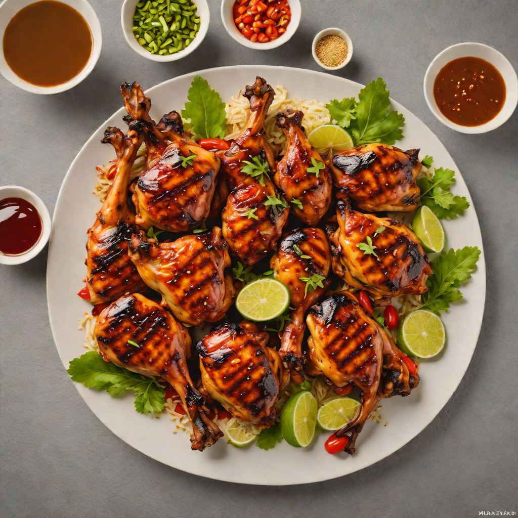 Chicken Inasal Marinated and Grilled with Annatto Oil