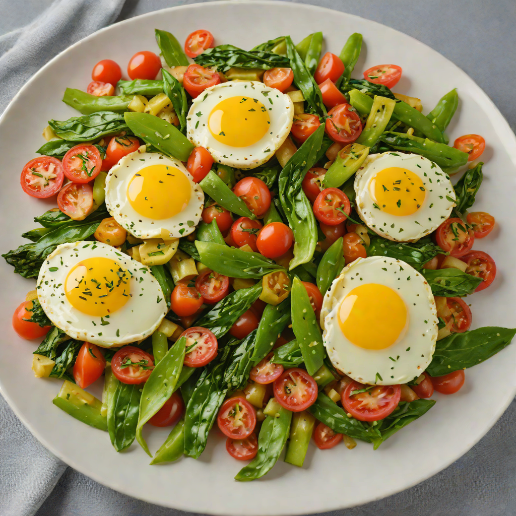 Sautéed Ampalaya with Eggs and Tomatoes