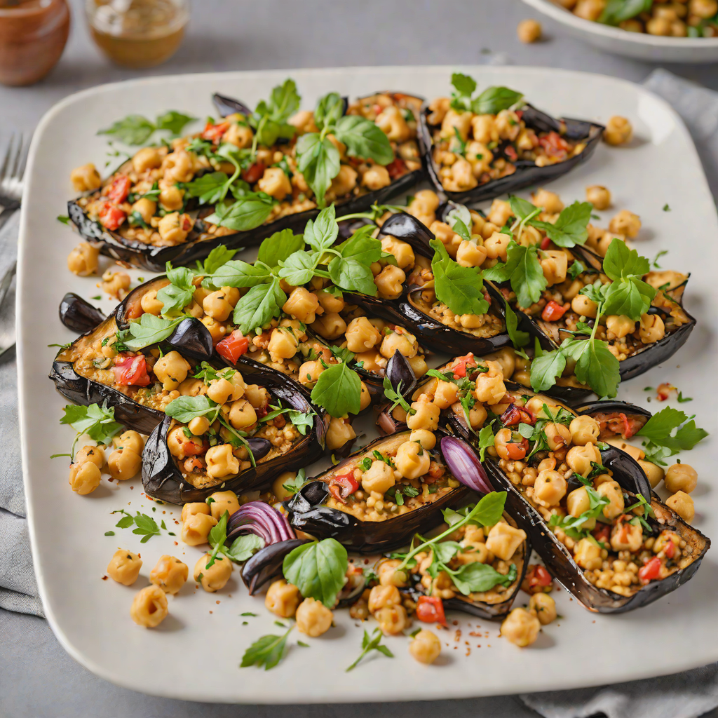 Half-Baked Mediterranean Eggplant and Chickpea Sheet Pan