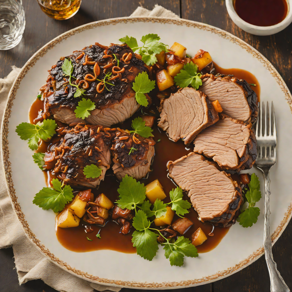 Cuban-Style Slow Braised Pork Shoulder with Dark Rum