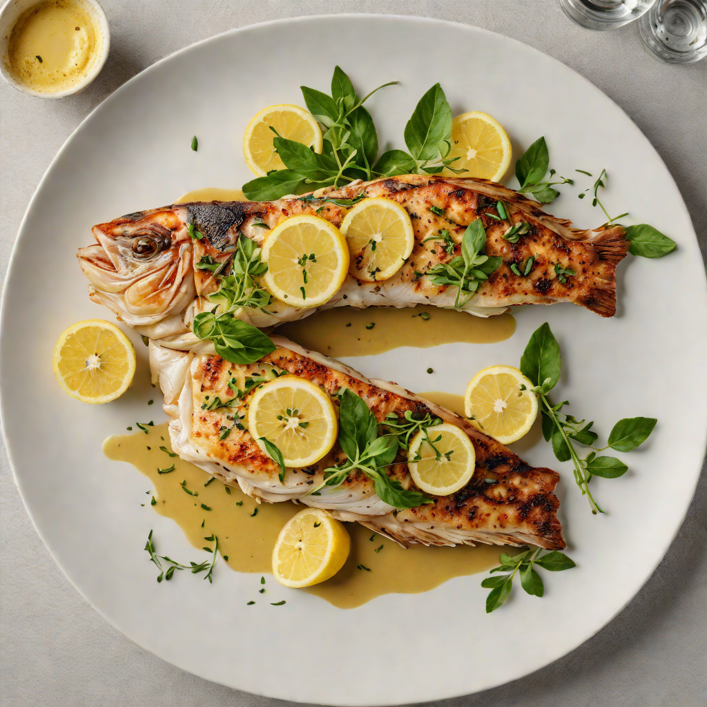 Grilled Taranaki Coastal Snapper with Lemon-Myrtle Butter