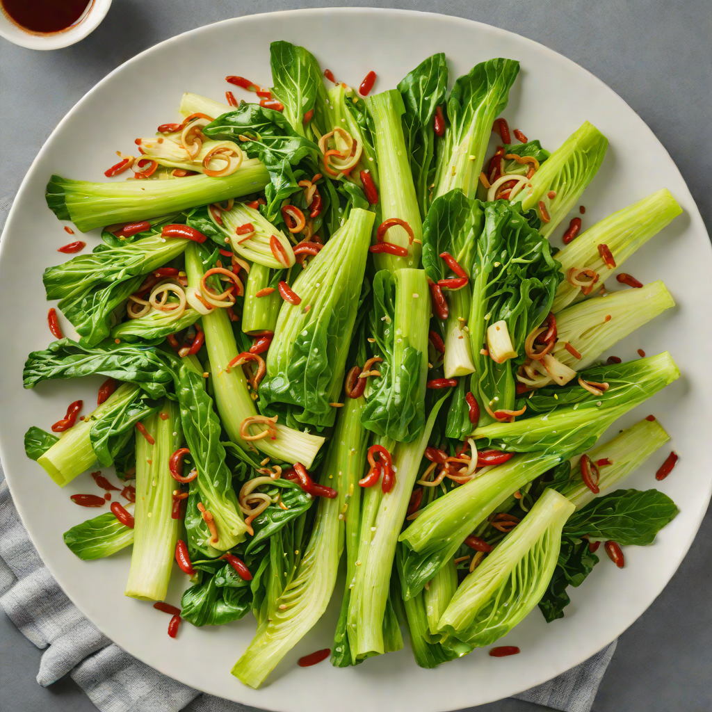 Garlic and Chili Stir-Fried Bok Choy