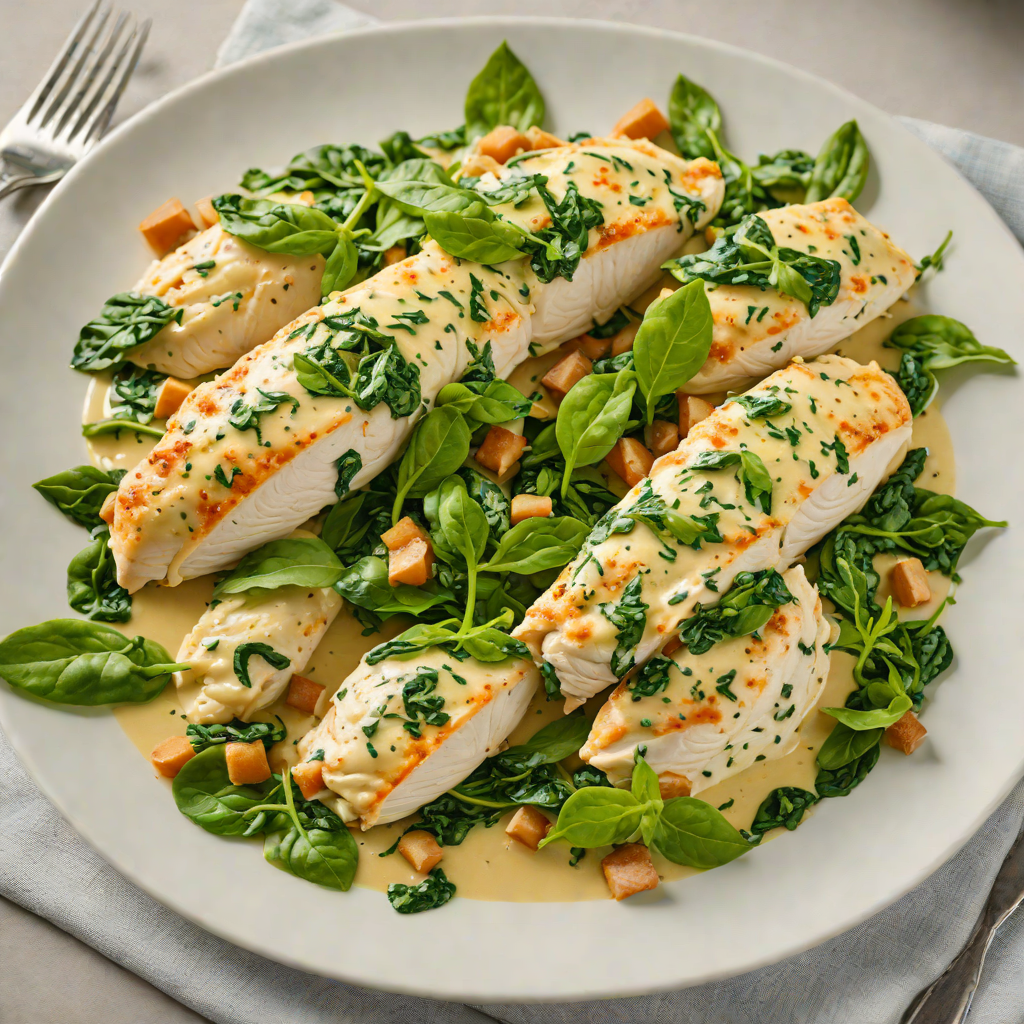 Creamy Spinach-Stuffed Chicken Breasts