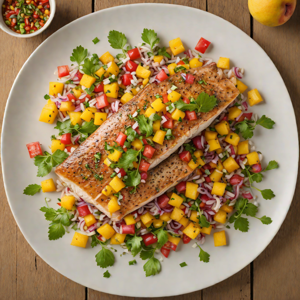 Pan-Seared Trout with Georgia Peach Salsa