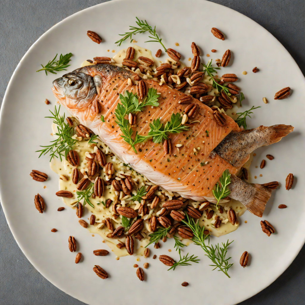 Pan-Seared Trout with Georgia Mountain Herb Butter and Toasted Pecans