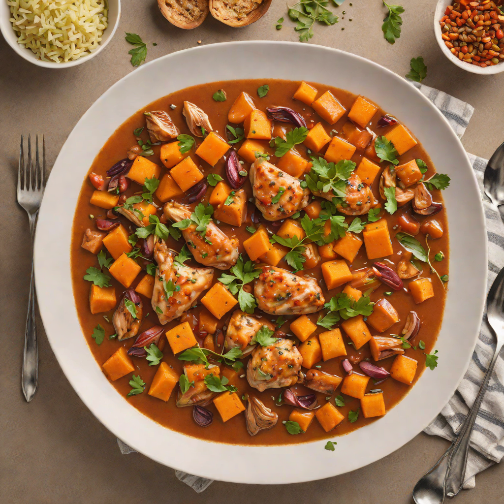 Spicy Regional Chicken Stew with Smoked Paprika and Sweet Potatoes