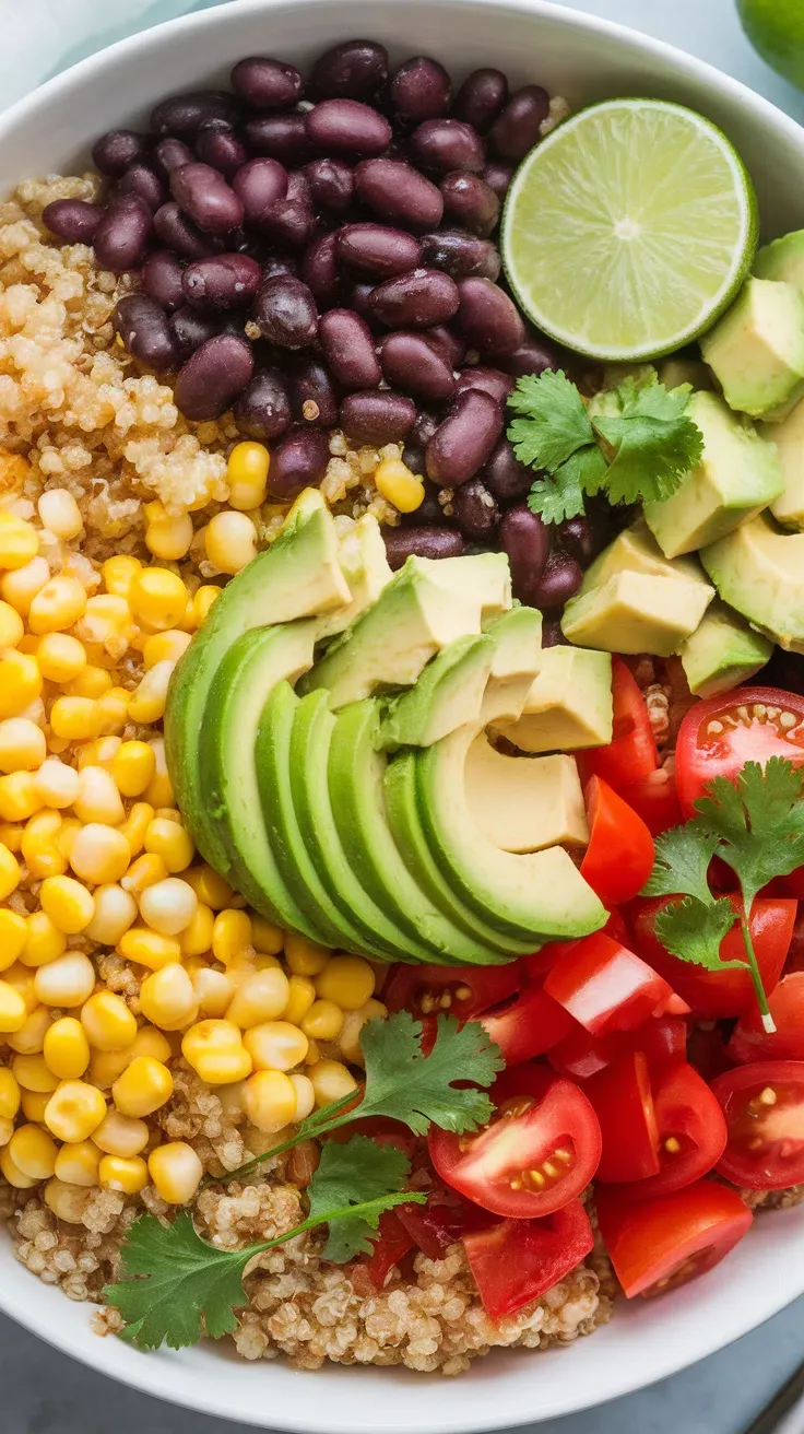 Documented Quinoa and Black Bean Bowl