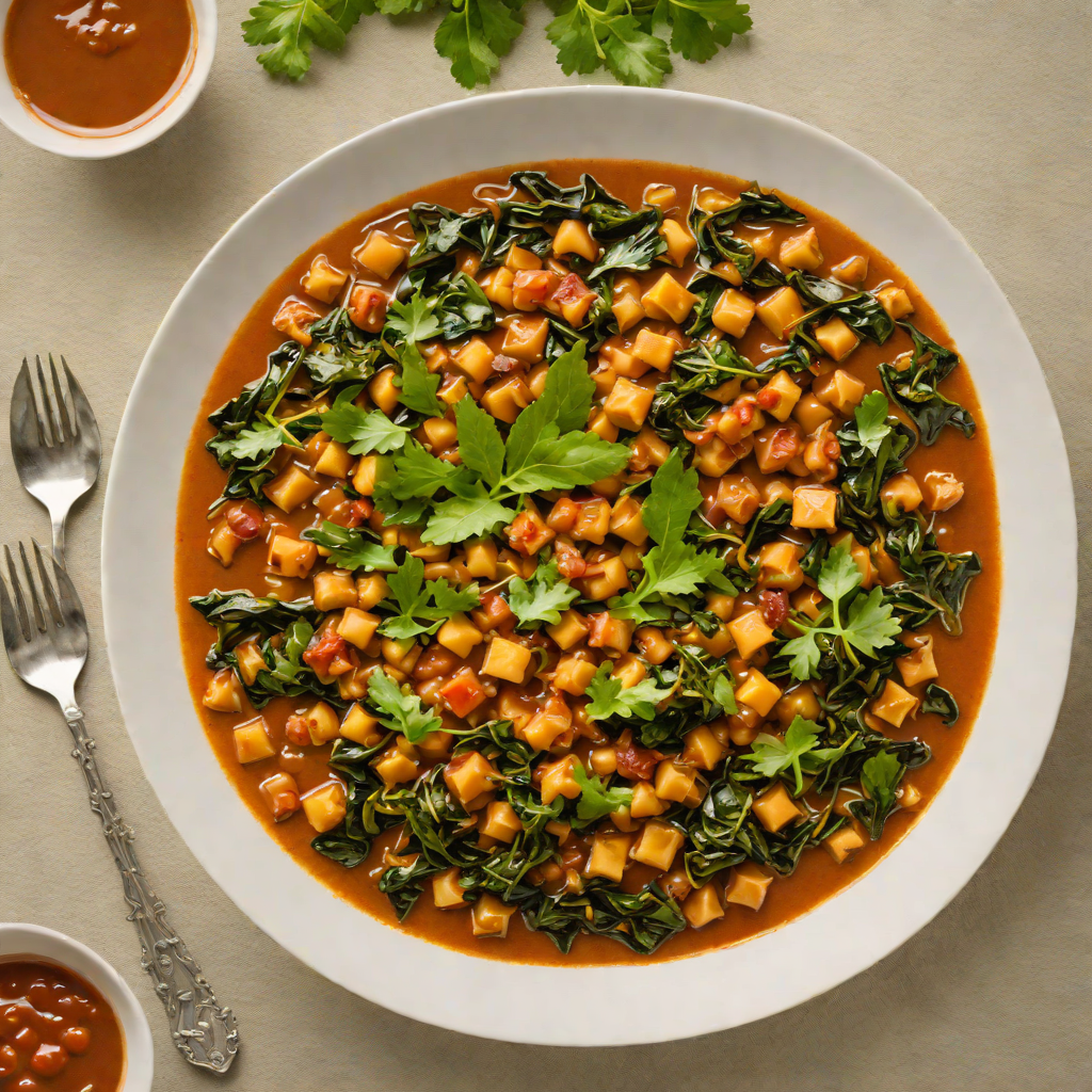 Ethiopian-Inspired Spiced Chickpea and Collard Green Stew