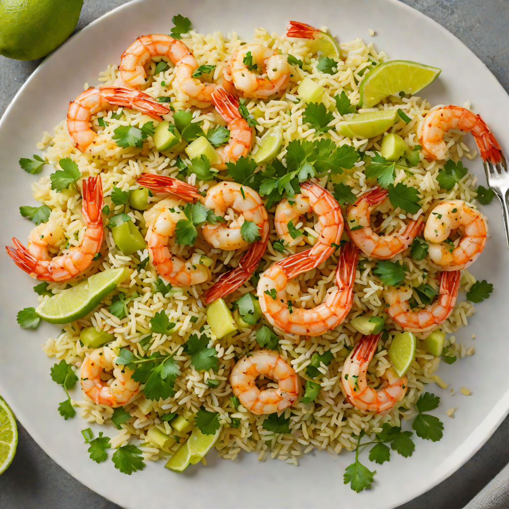 Sautéed Shrimp with Zesty Cilantro-Lime Cauliflower Rice