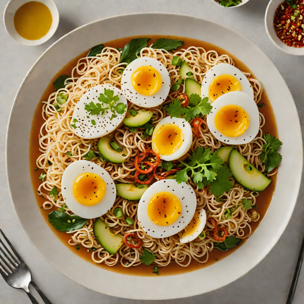 Spicy Coconut Ramen with Charred Scallions and Soft-Boiled Egg