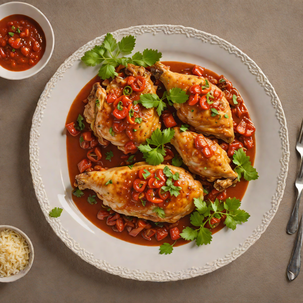 Slow-Cooked Salvadoran Chicken with Tomato and Chile Sauce