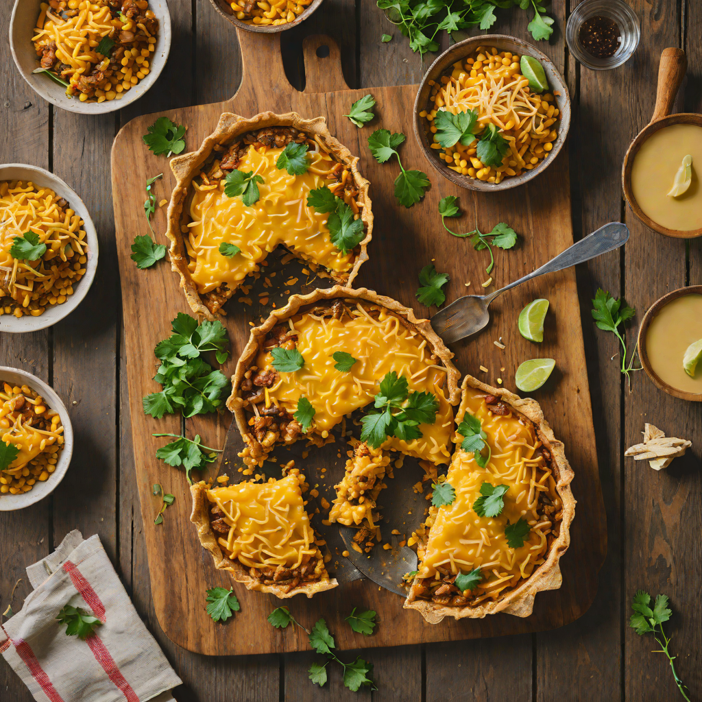 Poblano and Corn Tamale Pie with Cheddar Crust