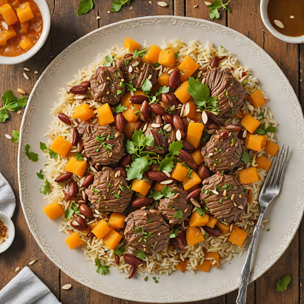 Slow Cooker Moroccan-Spiced Lamb with Apricot and Almonds