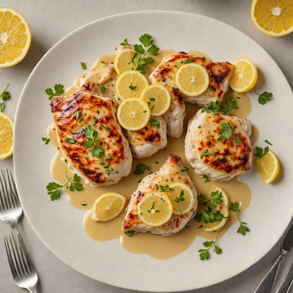 Pan-Seared Chicken with Half Lemon Butter Sauce