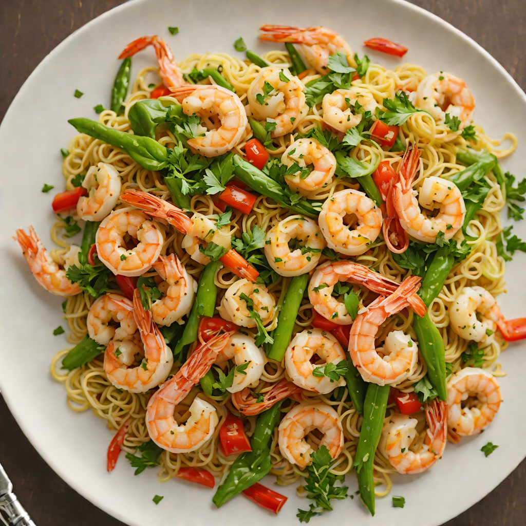 Half-Hour Garlic and Herb Shrimp Stir Fry