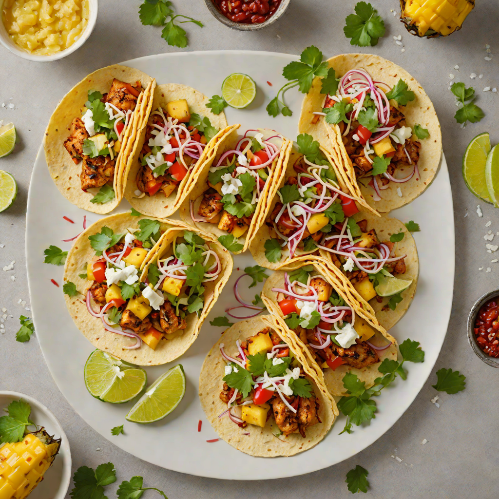 Grilled Pineapple and Star Wars Spiced Chicken Tacos
