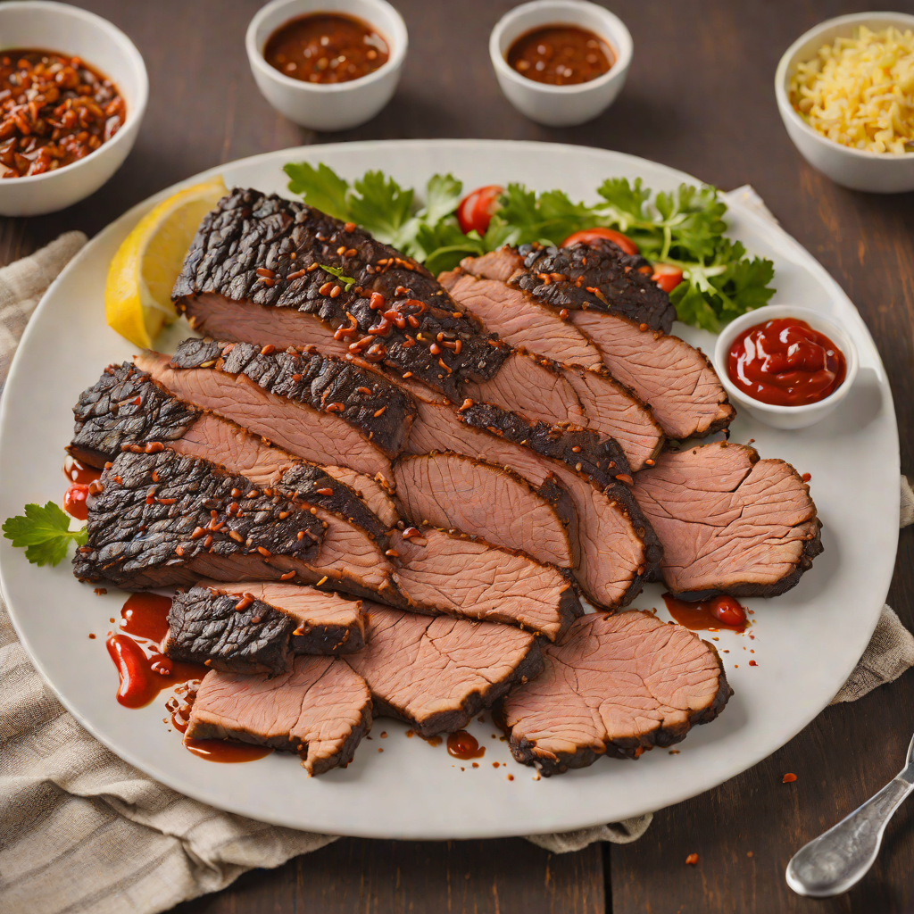 Grilled Texas-Style Smoked Brisket with Chili Rub