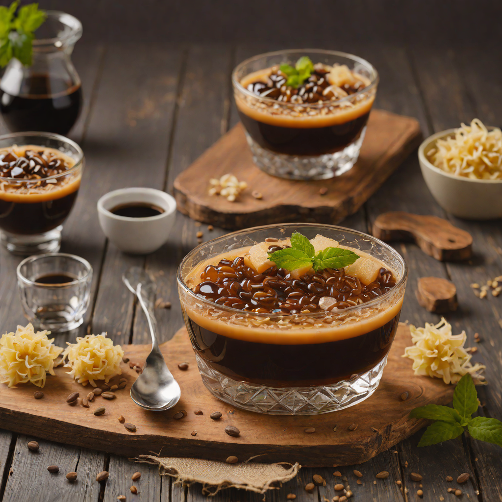 Coffee Jelly with Condensed Milk