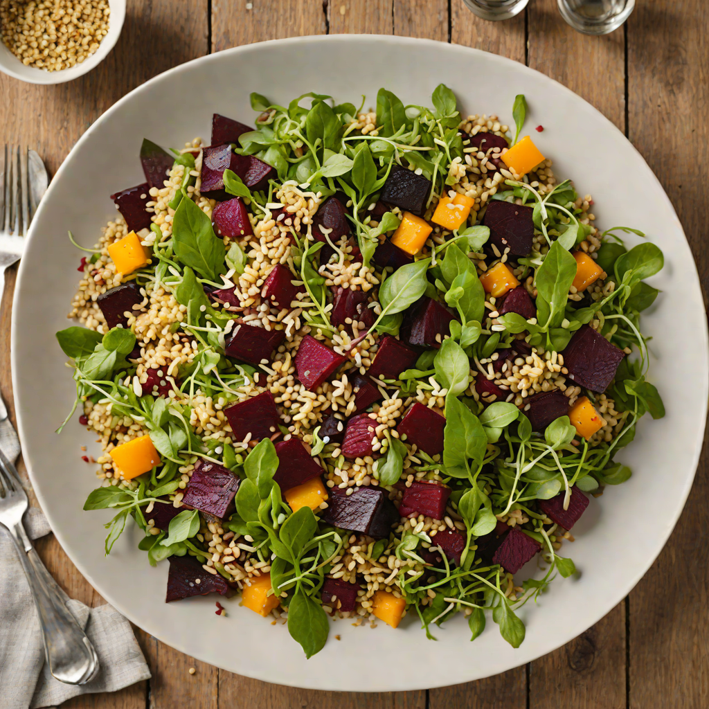 Saltbush and Quinoa Salad with Roasted Beetroot