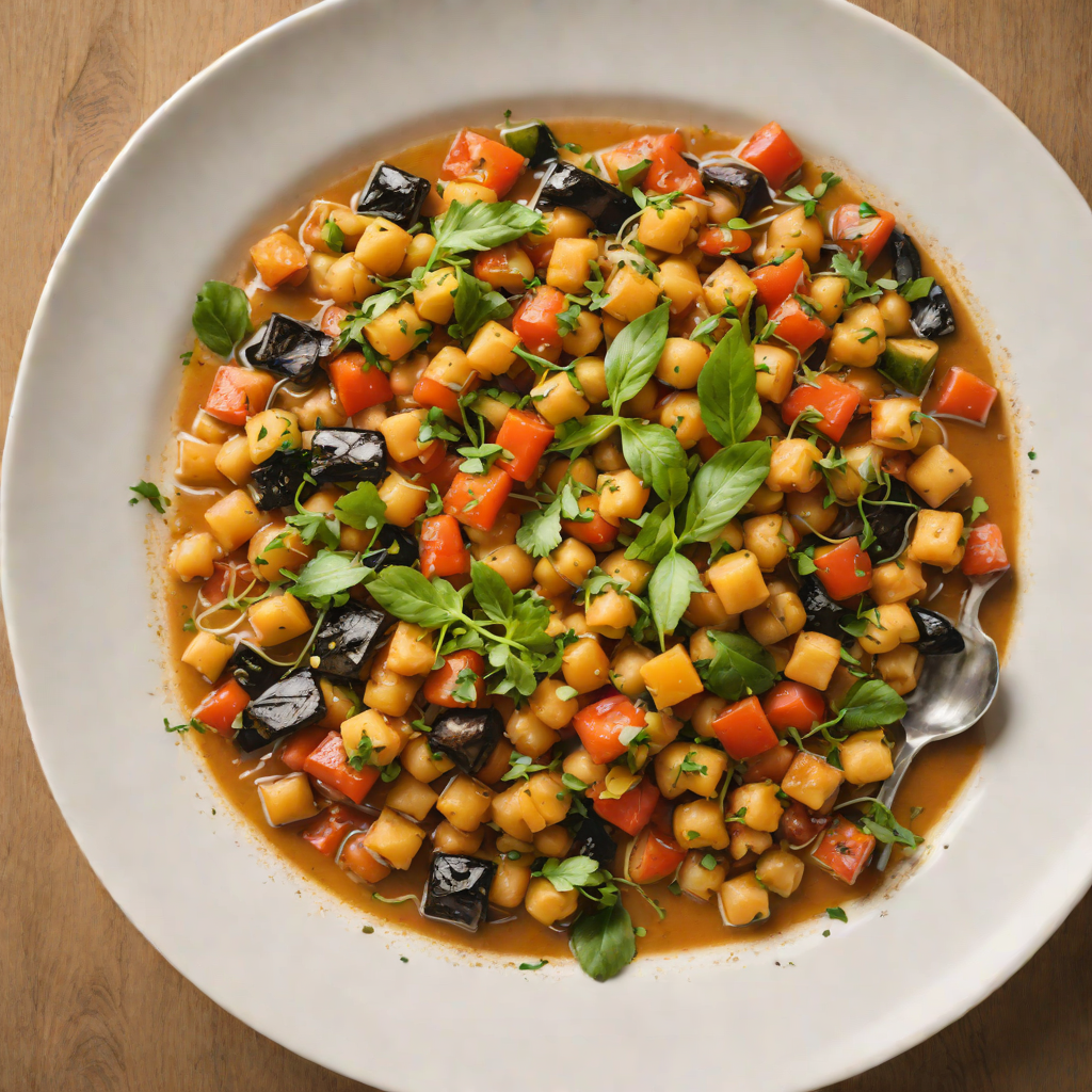Pan-Roasted Mediterranean Chickpea and Vegetable Stew