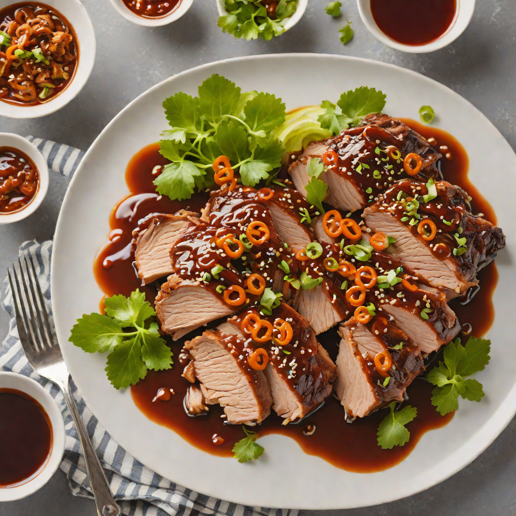 Slow Cooker Korean-Style Pork Shoulder with Gochujang Glaze