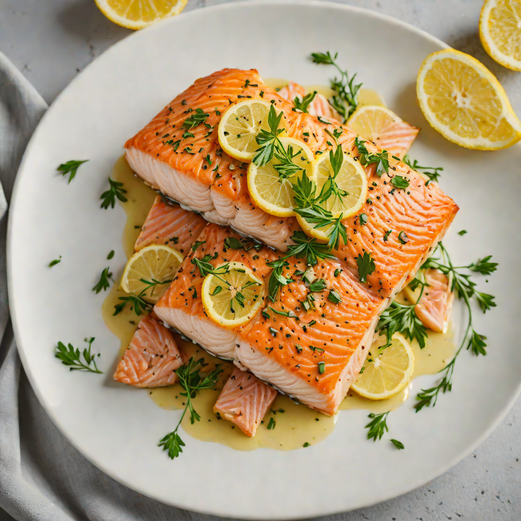 Pan-Seared Lemon Garlic Salmon with Herb Butter