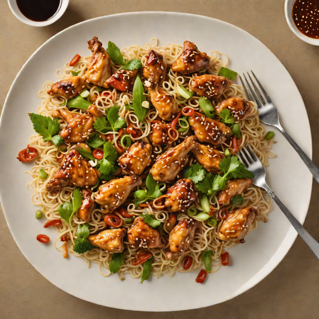 Quick Stir-Fried Chicken with Garlic and Ginger Soy Sauce