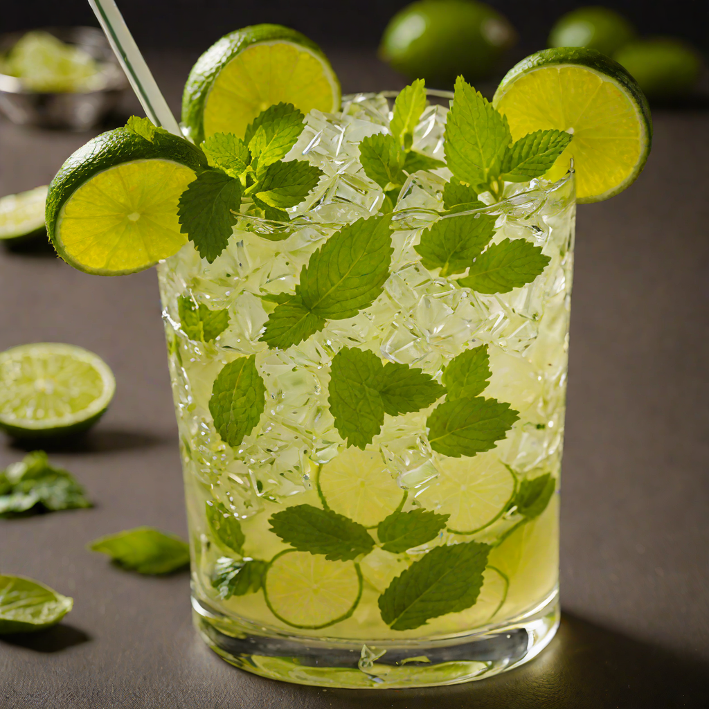 Refreshing Mojito with Fresh Mint and Lime