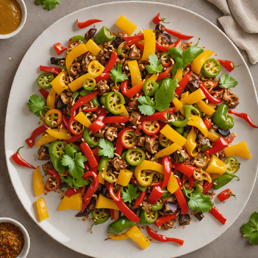 Spiced Tibs Stir-Fry with Berbere and Mixed Bell Peppers