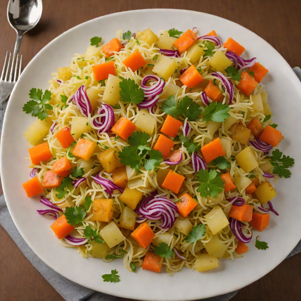 Ethiopian Atakilt Wat Stewed Cabbage, Carrots, and Potatoes