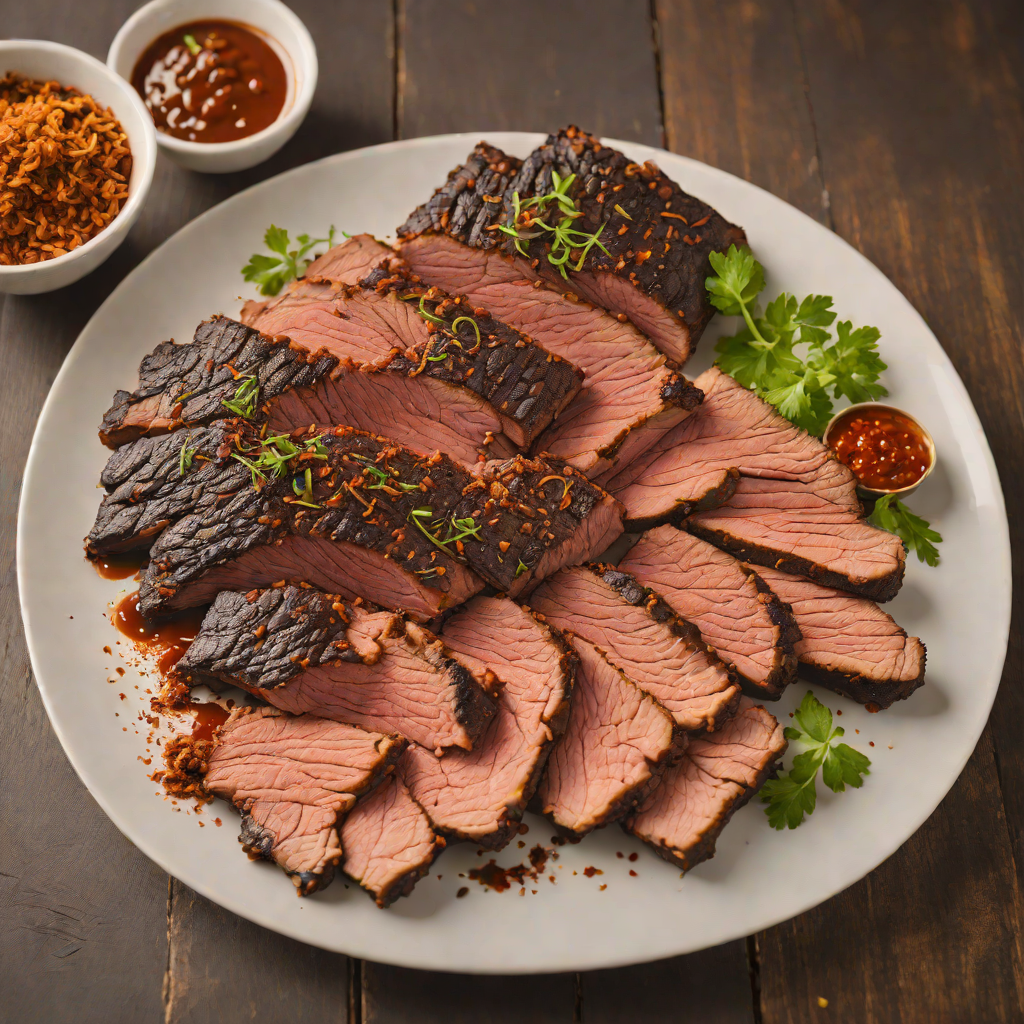 Smoky Texas-Style Smoked Brisket with Spiced BBQ Rub