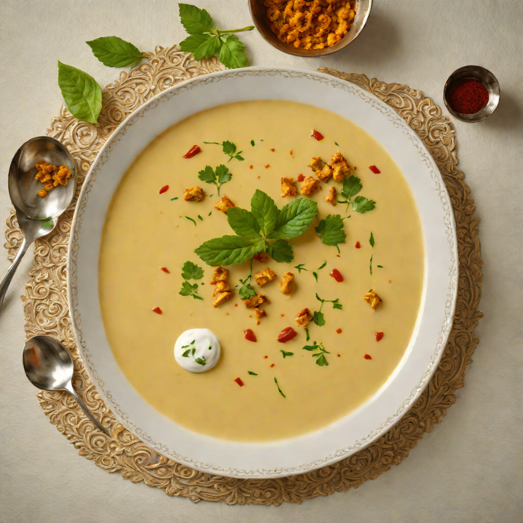Stewed Gujarati Kadhi with Gram Flour and Yogurt