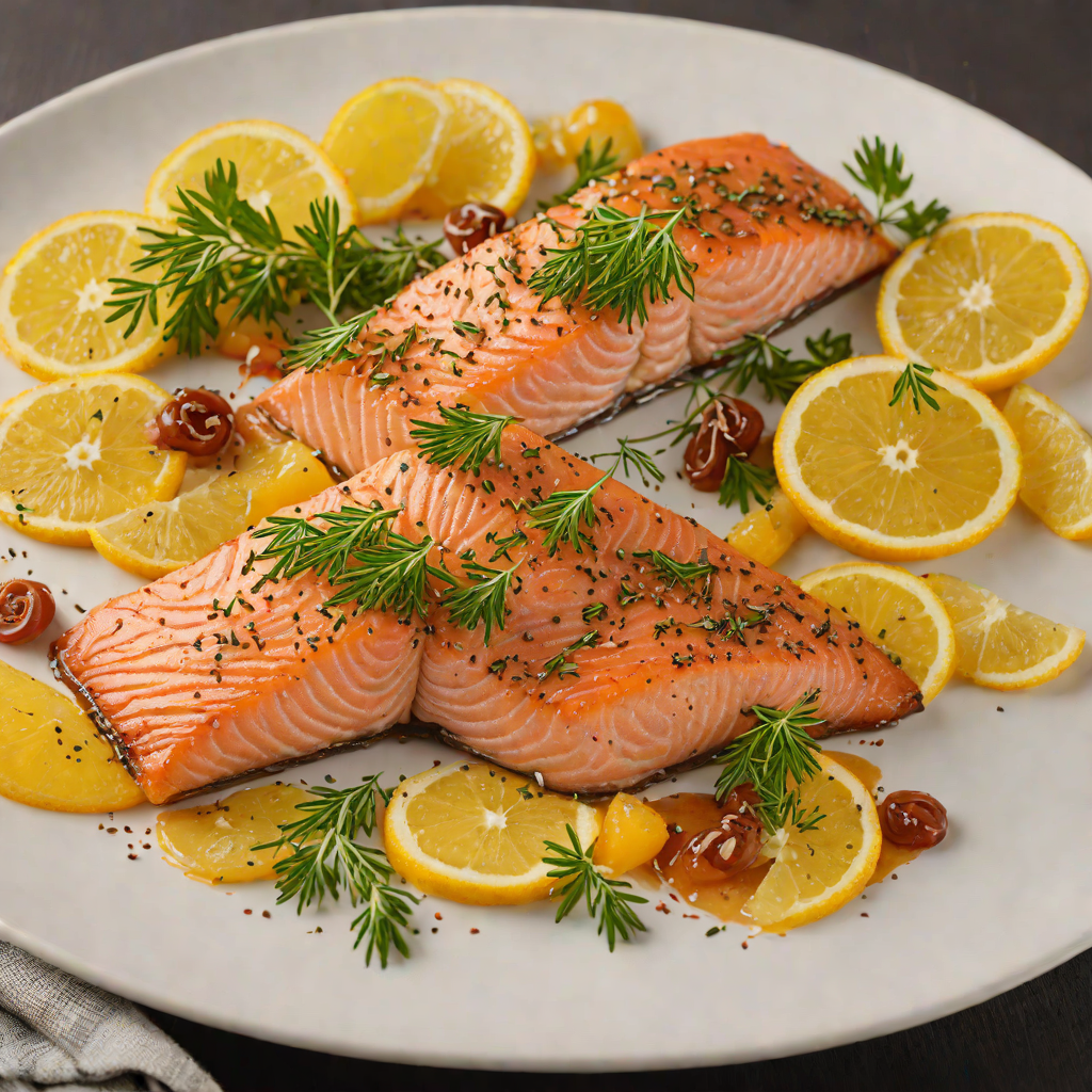 Maple-Glazed Smoked Salmon with Citrus Herb Rub