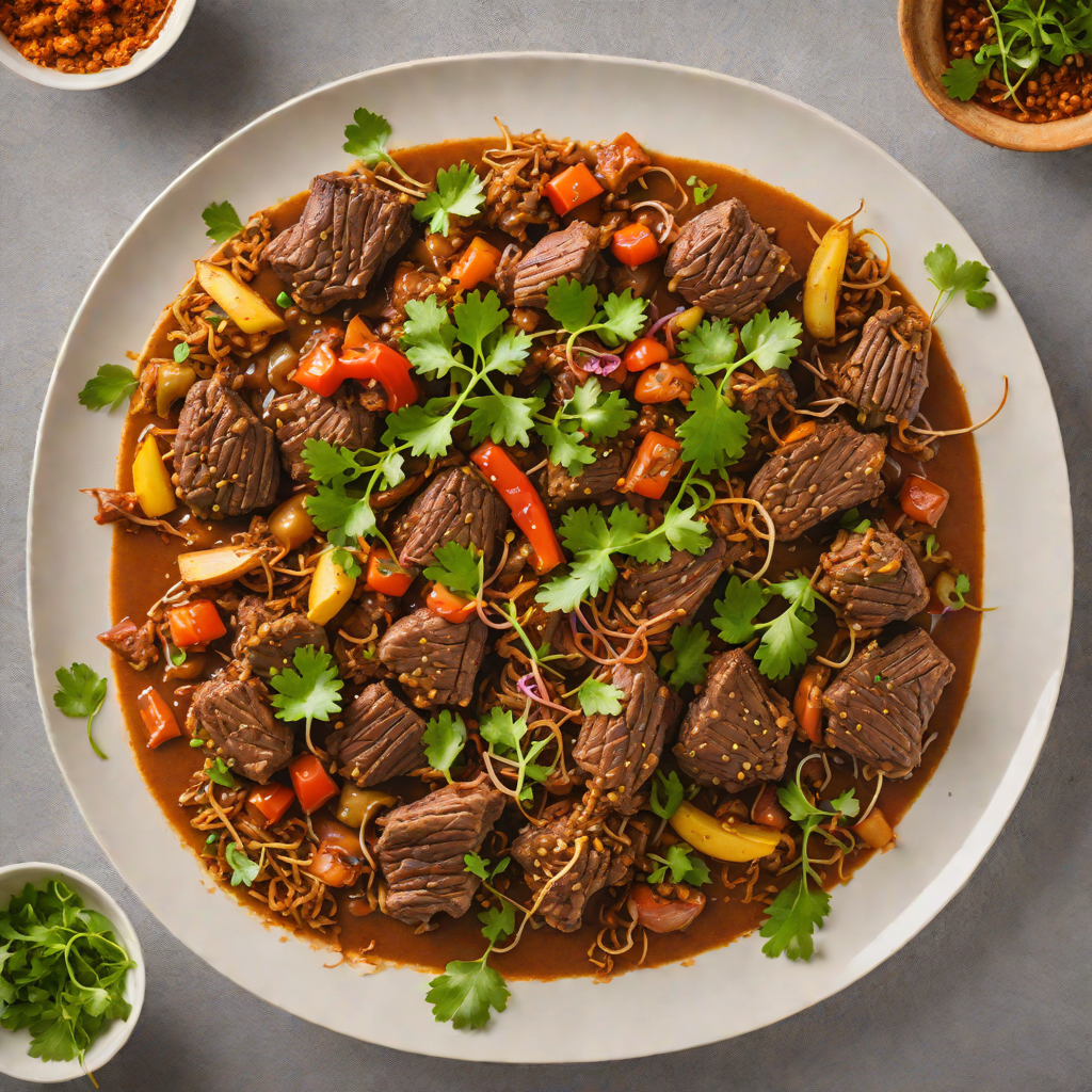 Slow-Cooked Ethiopian Lamb Tibs with Berbere and Shallots
