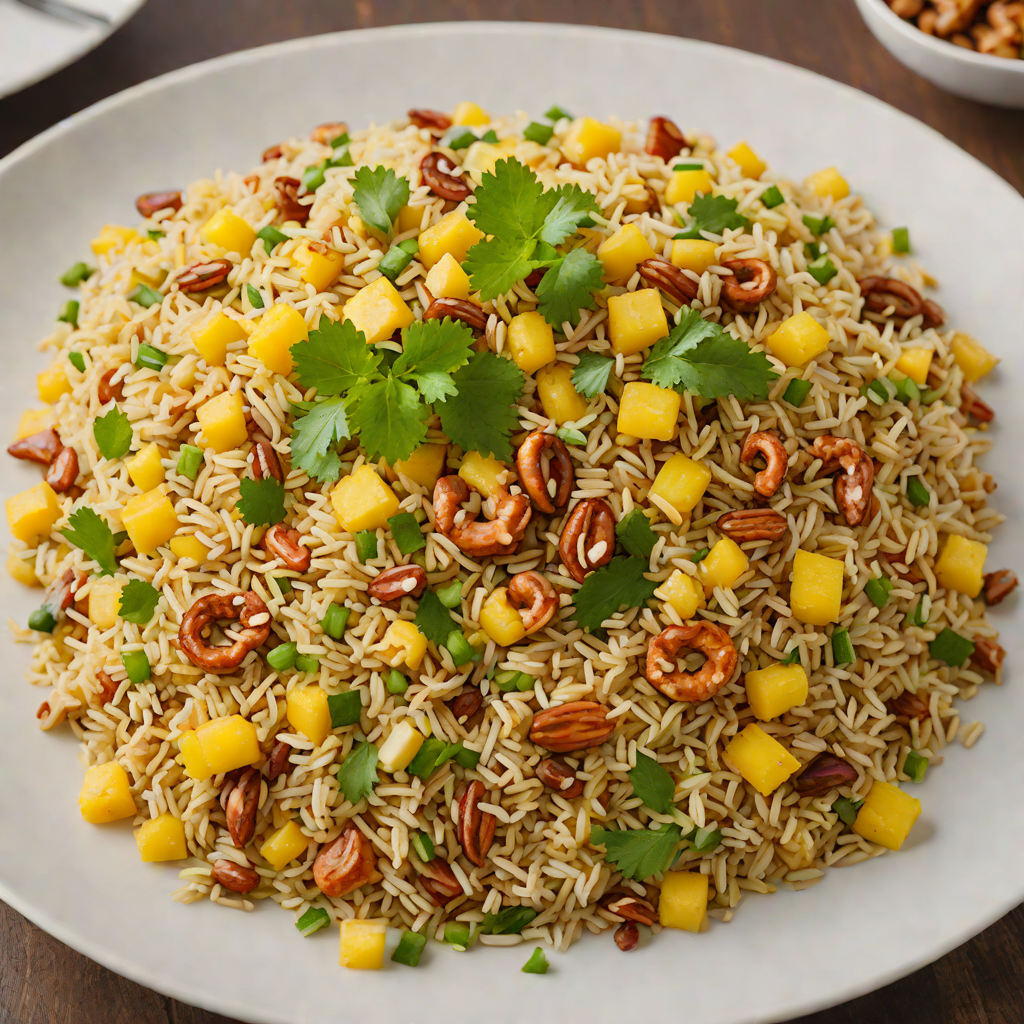 Gold Rum Pineapple Fried Rice with Cashews