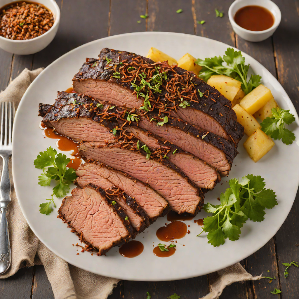 Slow-Cooked Texas Brisket with Smoky Dry Rub