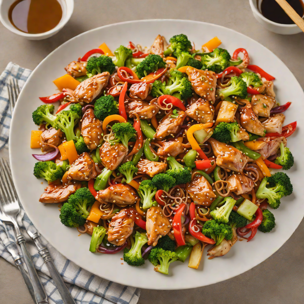 One-Pot Chicken and Vegetable Stir Fry with Honey-Soy Glaze