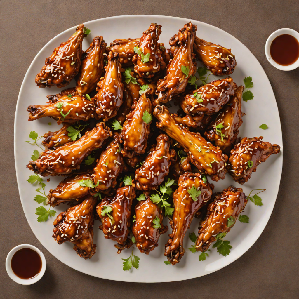 Soy-Ginger Glazed Korean Fried Chicken Wings
