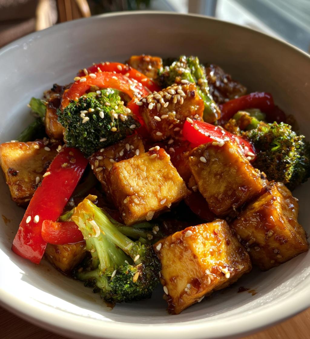 Kimchi-Tofu Stir-Fry with Ginger-Soy Sauce