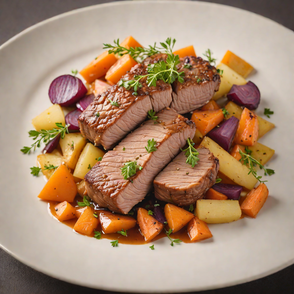 Slow-Braised Pork with Bitter Orange and Root Vegetables