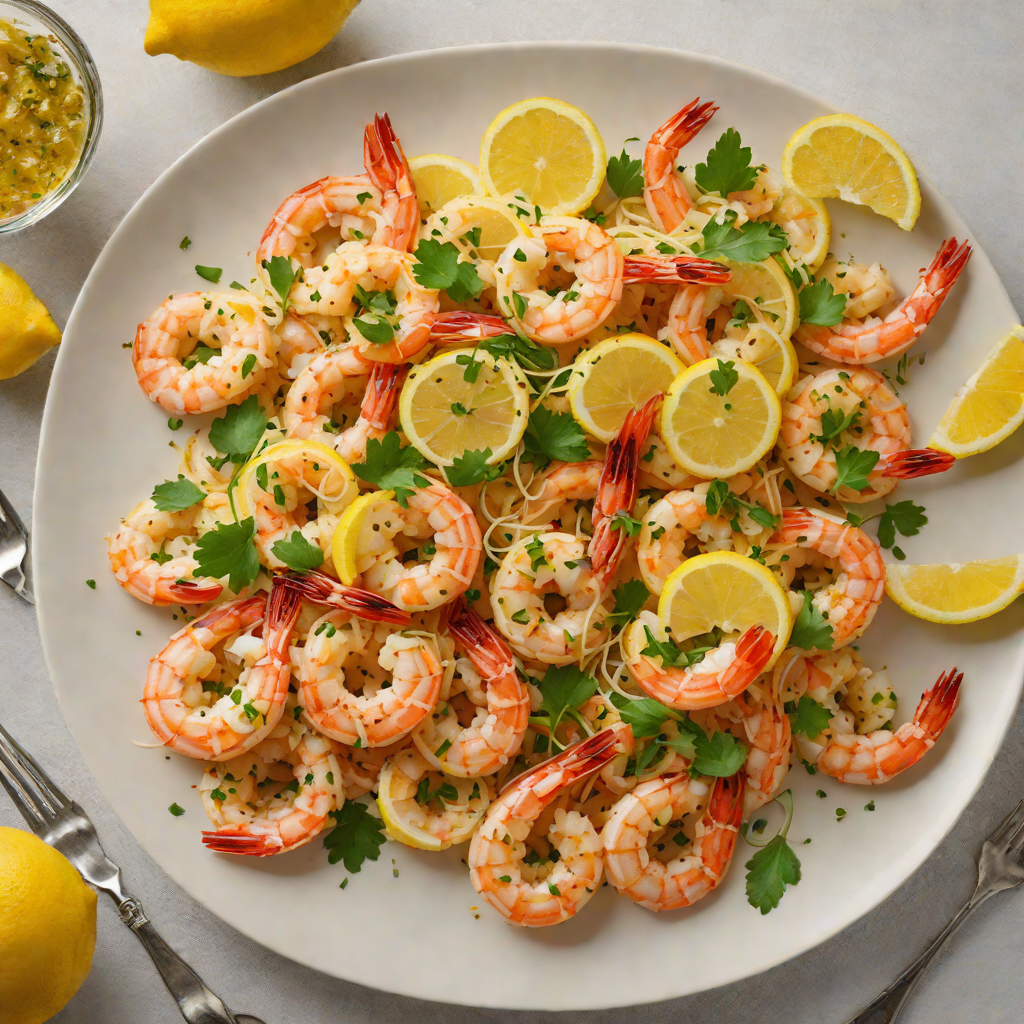 Sautéed Shrimp with Garlic Butter and Fresh Lemon Zest