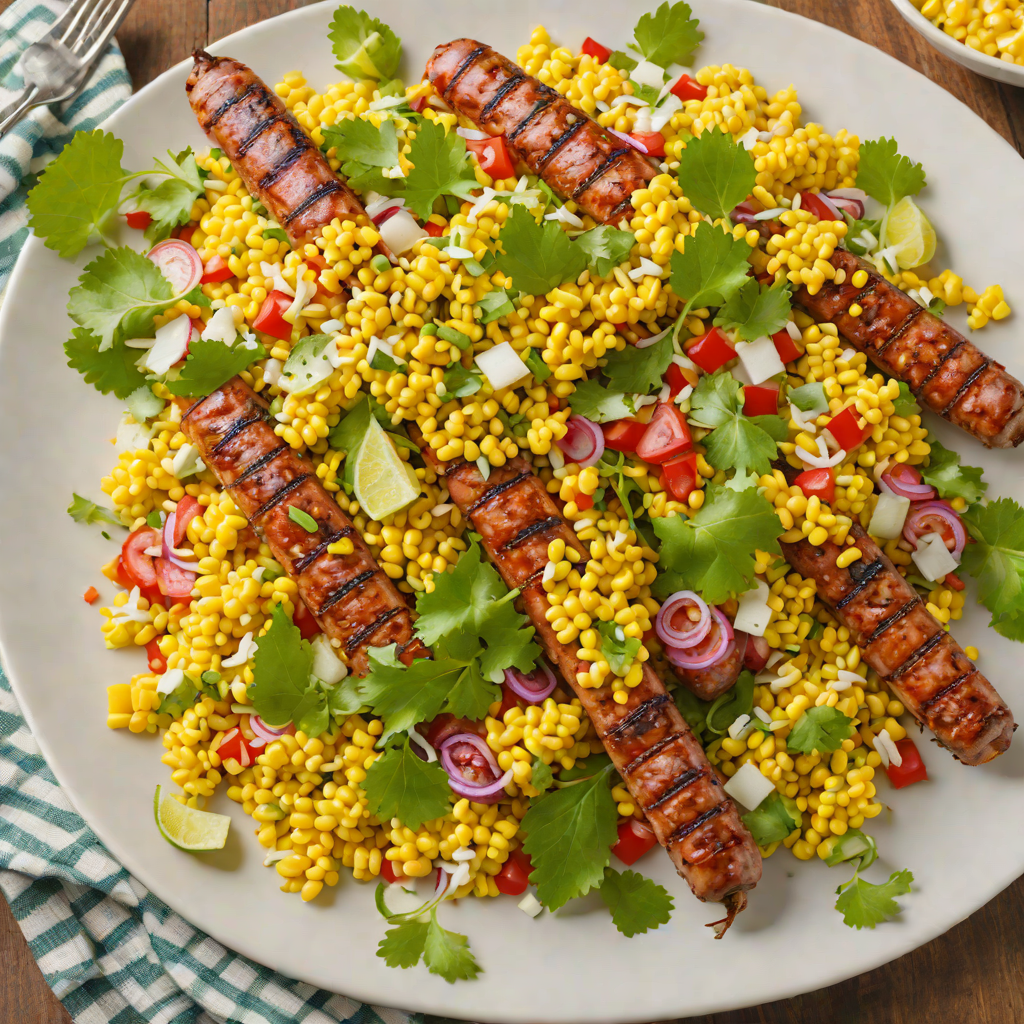 Grilled Sausage and Elote Street Corn Salad